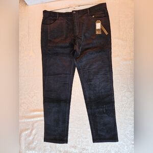 Men's Classic Cotton Black Corduroy Chino Pants, Size 40, Snover, NWT
